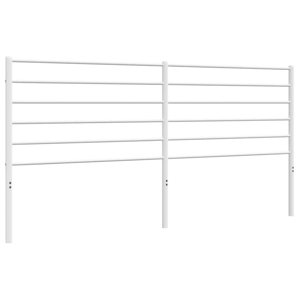 vidaXL Metal Replace Headboard White 70.9"