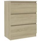vidaXL Sideboard Sonoma Oak 60x35x76 cm Engineered Wood