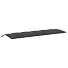 vidaXL Garden Bench Cushion Melange Anthracite 70.9"x19.7"x2.8" Fabric