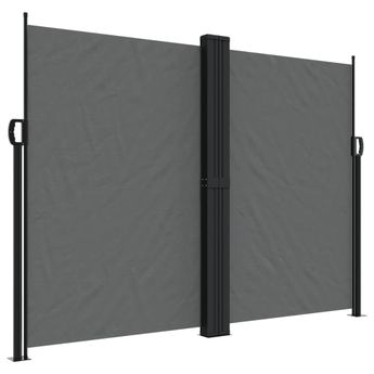 vidaXL Retractable Side Awning Anthracite 70.9"x236.2"