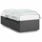 vidaXL Bed Frame without Mattress Dark GrayÂ Twin XL Fabric