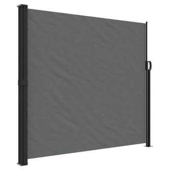 vidaXL Retractable Side Awning Anthracite 70.9"x196.9"