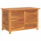 vidaXL Garden Storage Box with Louver 35.4"x19.7"x22" Solid Wood Acacia