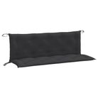 vidaXL Garden Bench Cushions 2 pcs Melange Anthracite 59.1"x19.7"x2.8" Fabric