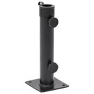 vidaXL Parasol Base for Ã1.5"/1.9" Pole Matt Black Steel