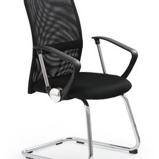 HALMAR Vire Skid office chair with armrests black