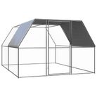 vidaXL Outdoor Chicken Cage 9.8'x13.1'x6.6' Galvanized Steel