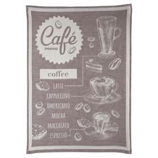 Kitchen towel 50x70 cm CAFE brown