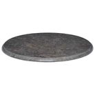 vidaXL Table Top Black Ã23.6"x1" Marble