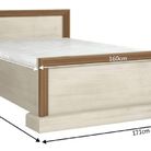 Manželská postel 160 cm Regnar L1 (s roštem)