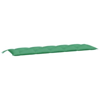 vidaXL Garden Bench Cushion Green 180x50x7 cm Oxford Fabric