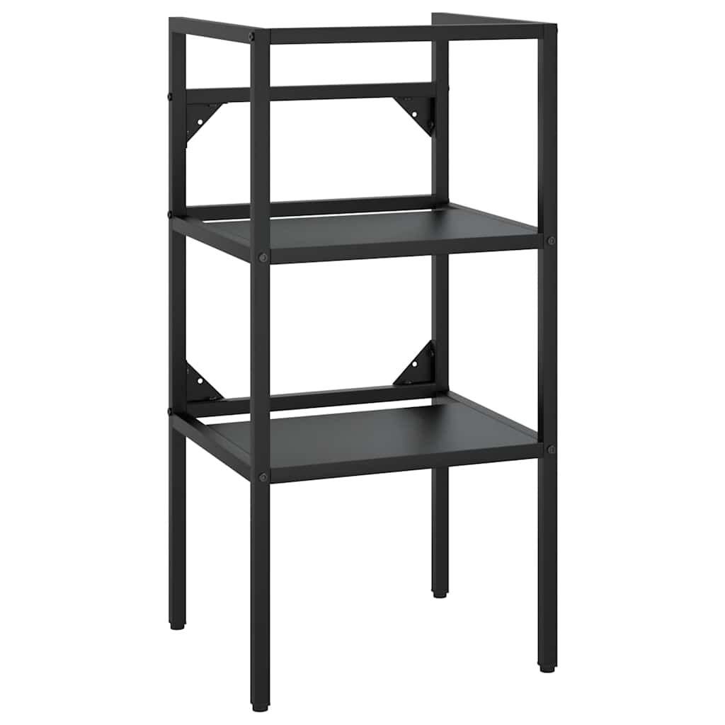vidaXL Bathroom Washbasin Frame Black 40x38x83 cm Iron