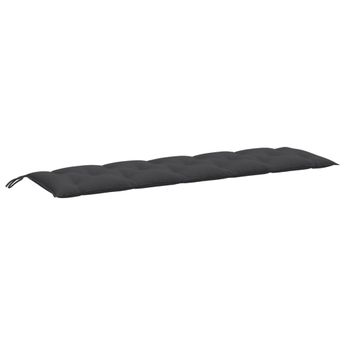vidaXL Garden Bench Cushion Melange Anthracite 70.9"x19.7"x2.8" Fabric