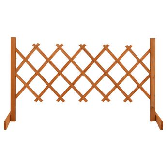 vidaXL Garden Trellis Fence Orange 47.2"x23.6" Solid Firwood