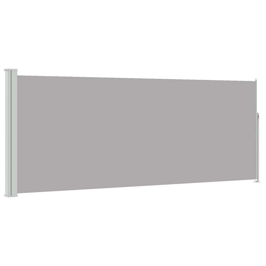 vidaXL Retractable Side Awning 47.2" x118.1" Gray