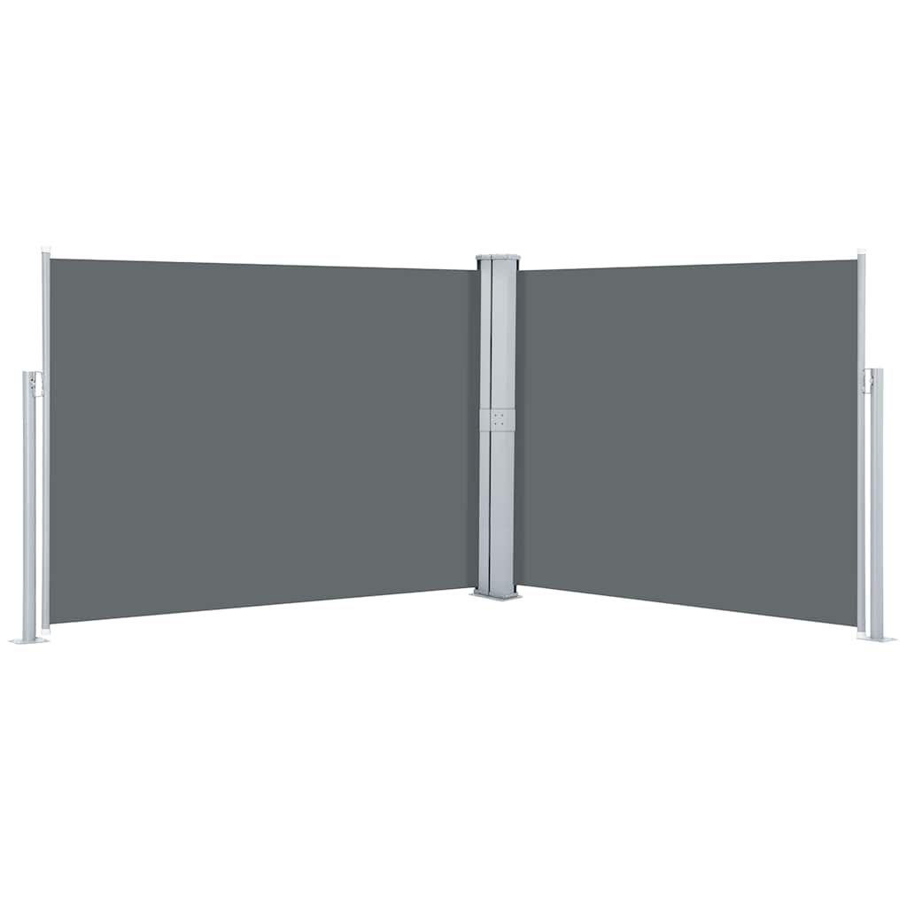 vidaXL Retractable Side Awning Anthracite 55.1"x393.7"