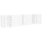 vidaXL H-Shaped Gabion Planter Steel Wire 102.4"x15.7"x23.6"