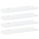 vidaXL Wall Shelves 4 pcs White 15.7"x3.5"x1.2"