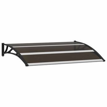 vidaXL Door Canopy Black 47.2"x29.5" PC
