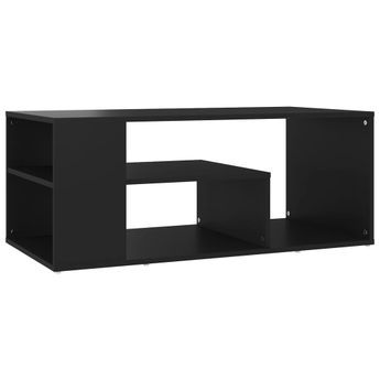 vidaXL Coffee Table Black 39.4"x19.7"x15.7" Engineered Wood