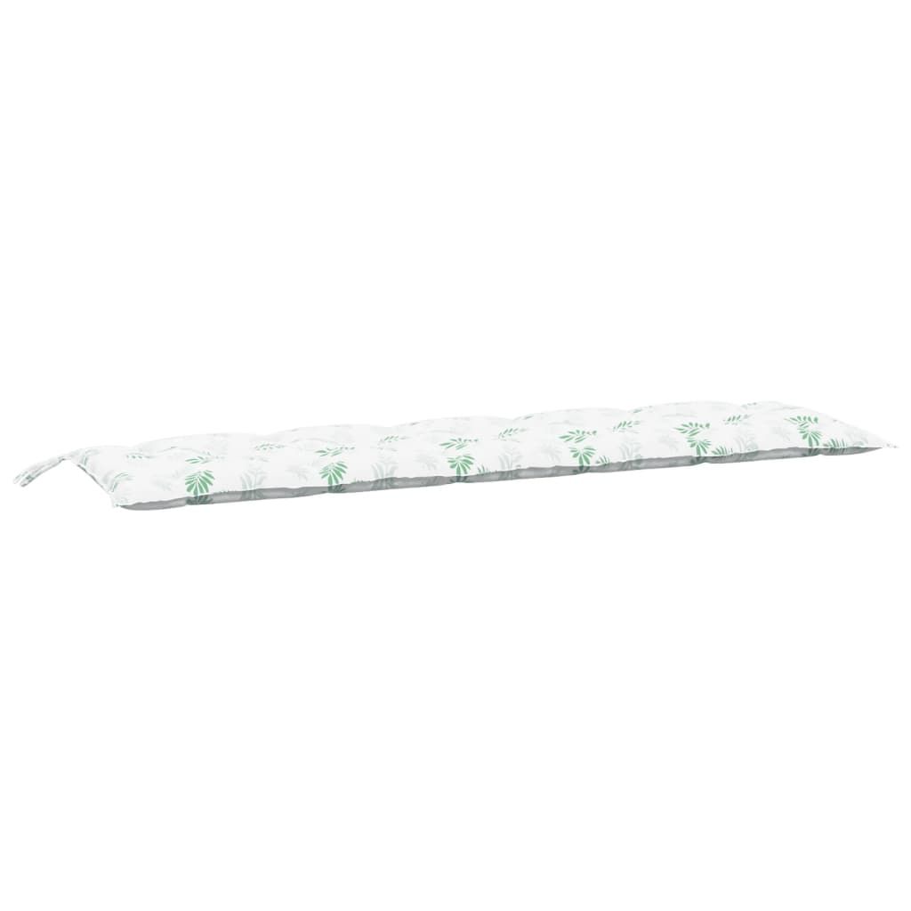 vidaXL Garden Bench Cushion Leaf Pattern 180x50x7 cm Oxford Fabric