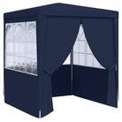 vidaXL Professional Party Tent with Side Walls 8.2'x8.2' Blue 0.3 oz/ftÂ²