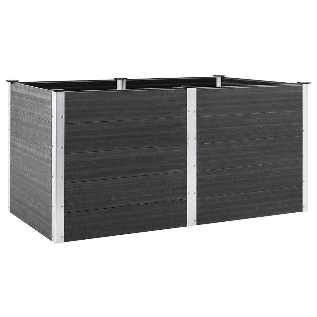 vidaXL Garden Raised Bed 200x100x91 cm WPC Grey