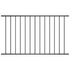 vidaXL Fence Panel Woerden Powder-coated Steel 1.7x1 m Black