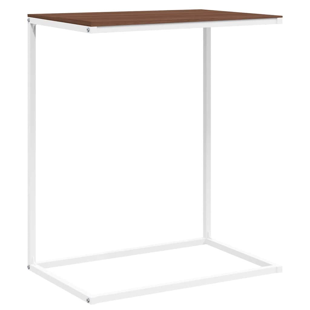 vidaXL Side Table White 21.7"x13.8"x26" Engineered Wood