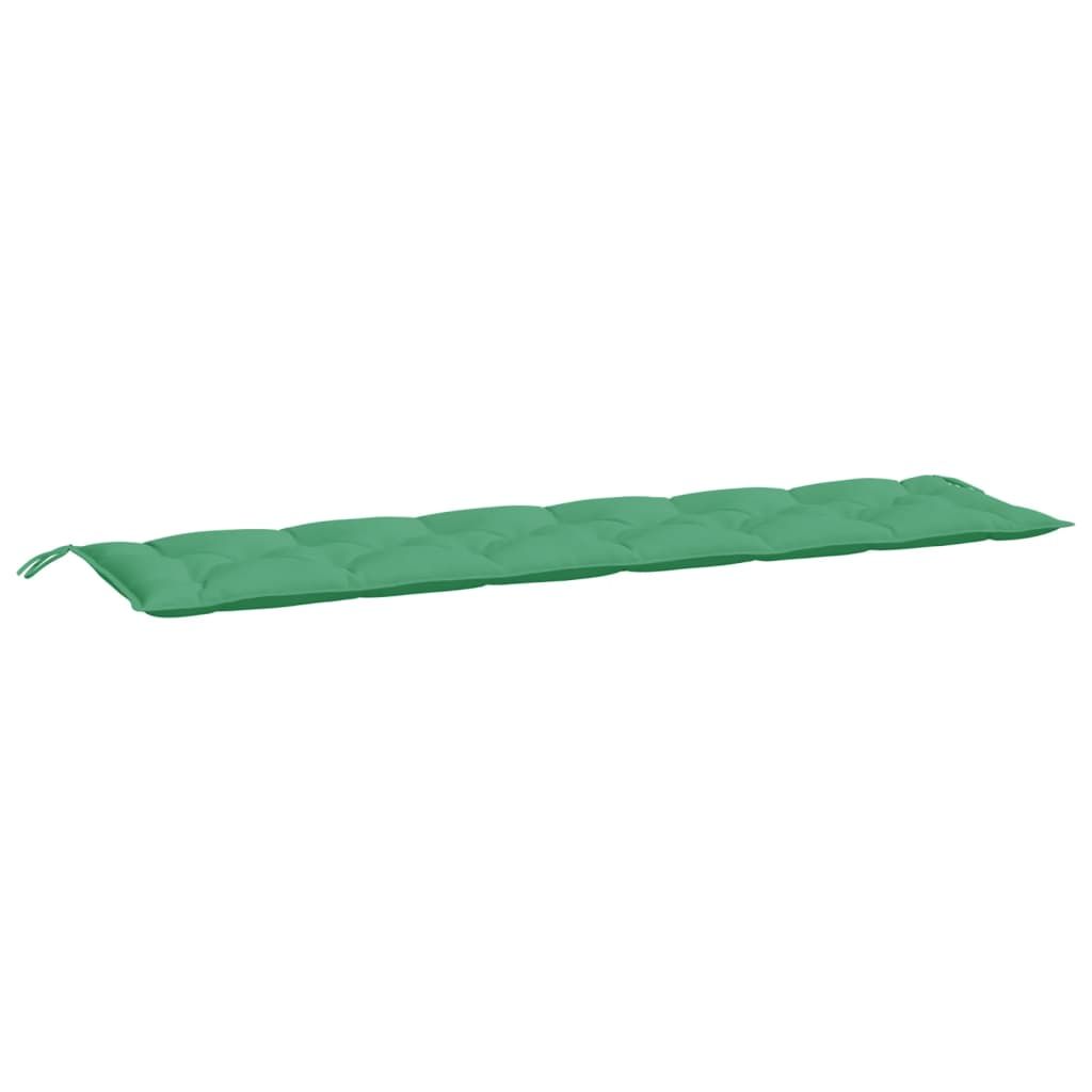 vidaXL Garden Bench Cushion Green 78.7"x19.7"x2.8" Oxford Fabric