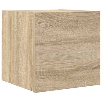 vidaXL Wall Mounted TV Cabinet Sonoma Oak 30.5x30x30 cm