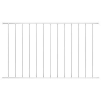 vidaXL Fence Panel Woerden Powder-coated Steel 1.7x1 m White