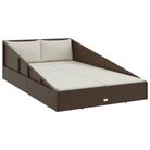 vidaXL Garden Bed Brown 43.3"x78.7" Poly Rattan