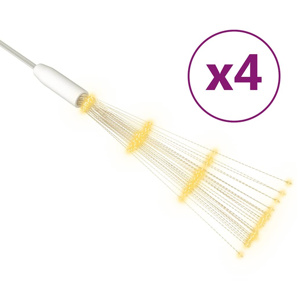 vidaXL Outdoor Christmas Firecrack Lights 4pcs Warm White 7.9" 560 LEDs