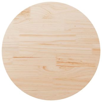 vidaXL Table Top Ø90x2.5 cm Solid Wood Pine