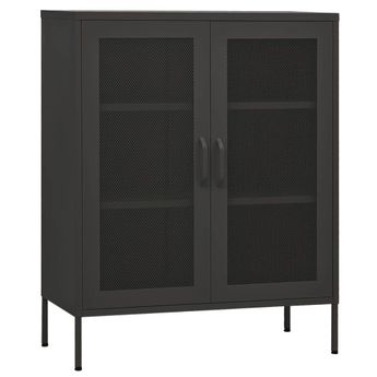 vidaXL Storage Cabinet Anthracite 31.5"x13.8"x40" Steel