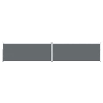 vidaXL Retractable Side Awning Anthracite 78.7"x393.7"