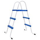 Steel Frame Pool Ladder Non-Slip Steps 84 cm