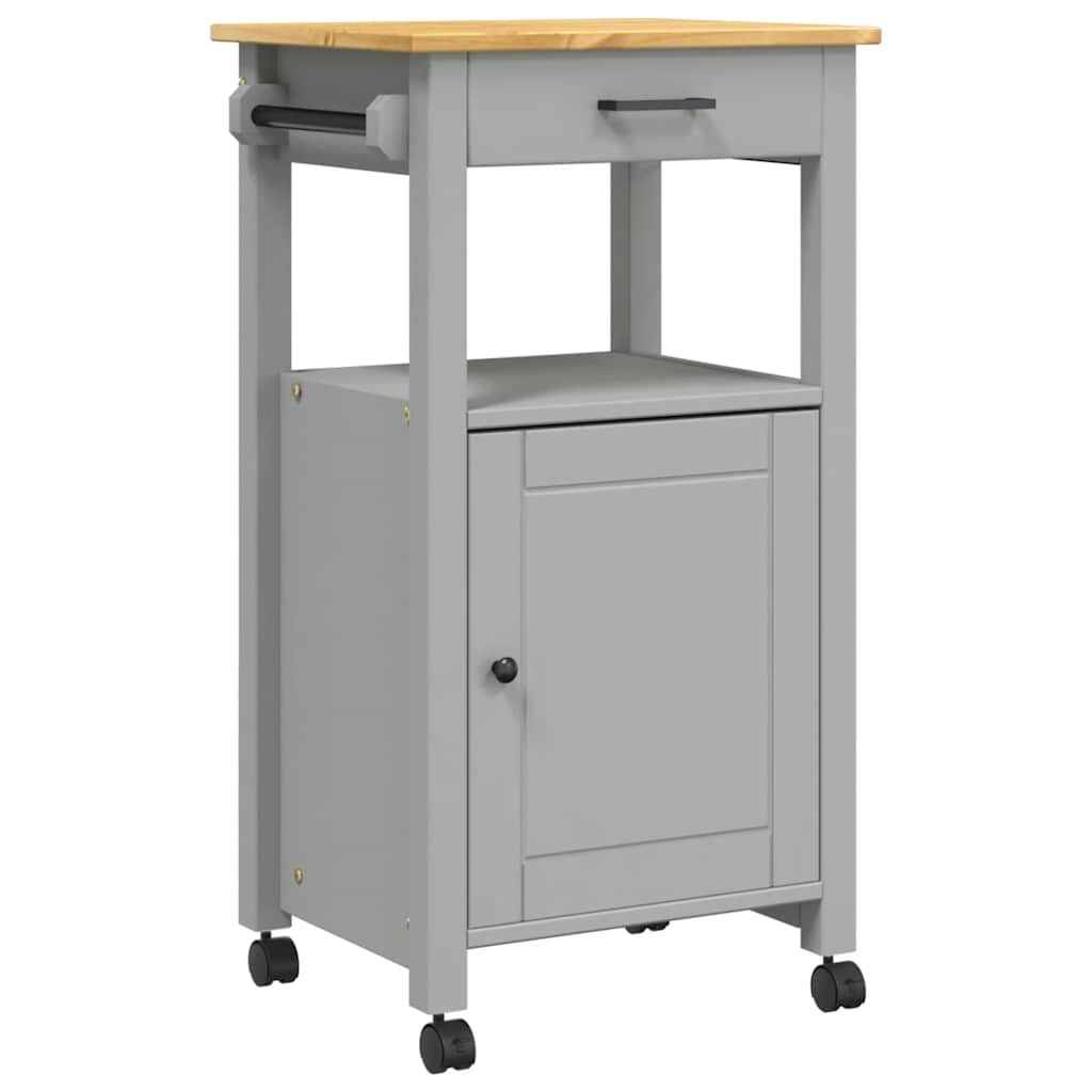 vidaXL Kitchen Trolley MONZA 48x40x88.5 cm Solid Wood Pine