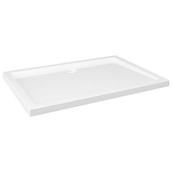 vidaXL Rectangular ABS Shower Base Tray White 31.5"x43.3"