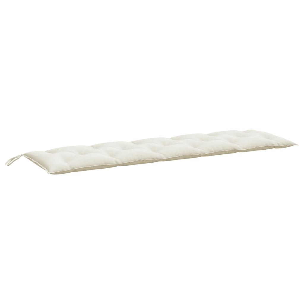 vidaXL Garden Bench Cushion Melange Cream 180x50x7 cm Fabric