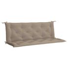 vidaXL Garden Bench Cushion Taupe 59.1"x(19.7"+19.7")x2.8" Oxford Fabric