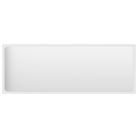 vidaXL Bathroom Mirror White 39.4"x0.6"x14.6" Engineered Wood