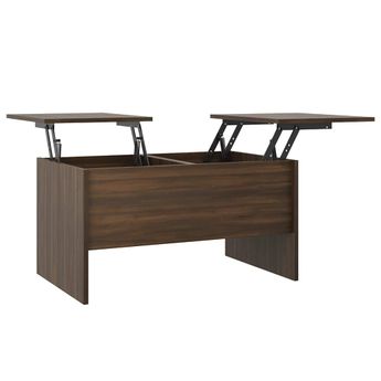 vidaXL Coffee Table Brown Oak 80x50x42.5 cm Engineered Wood