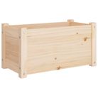 vidaXL Garden Planter 23.6"x12.2"x12.2" Solid Wood Pine