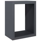 vidaXL Firewood Rack Anthracite 23.6x15.7x31.5" Steel