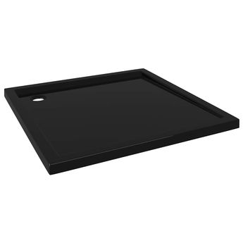 vidaXL Square ABS Shower Base Tray Black 35.4"x35.4"