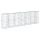 vidaXL Gabion Basket with Cover 650x100x200 cm Galvanised Iron