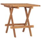 vidaXL Folding Patio Table 19.7"x19.7"x19.7" Solid Teak Wood