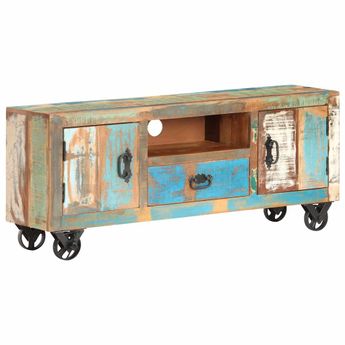 vidaXL TV Cabinet 120x30x50 cm Solid Reclaimed Wood